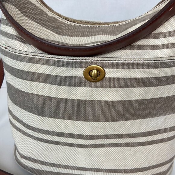 Fossil Canvas Crossbody Bucket bag - Picture 9 of 11